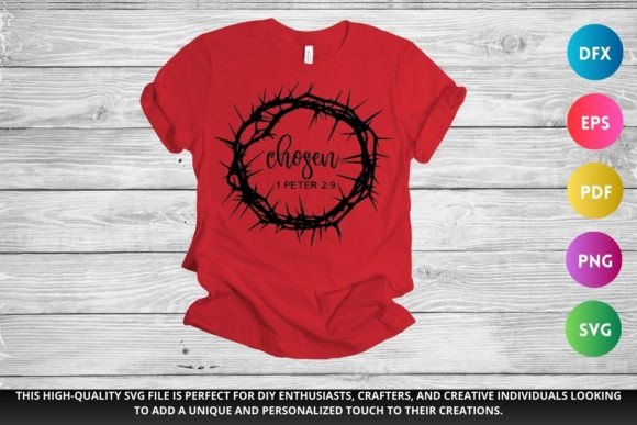 CHOSEN SVG Christian SVG for Crafts