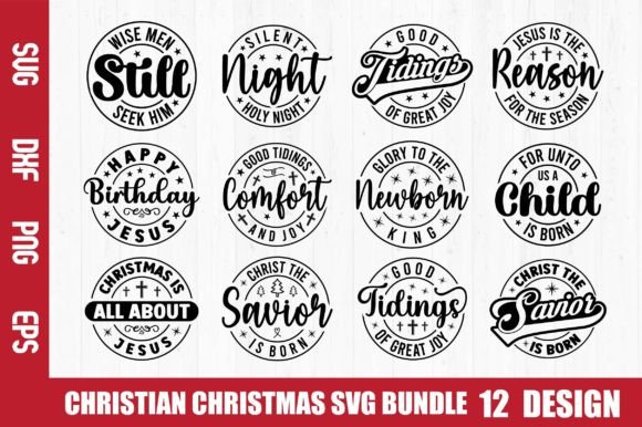Christian Shristmas Svg Bundle & Crafts