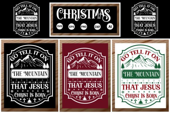Go Tell It on the Mountain That Jesus Ch and Crafts