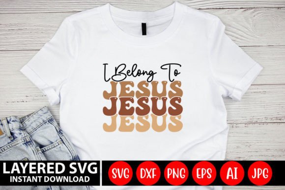 I Belong to Jesus Retro Design Crafts