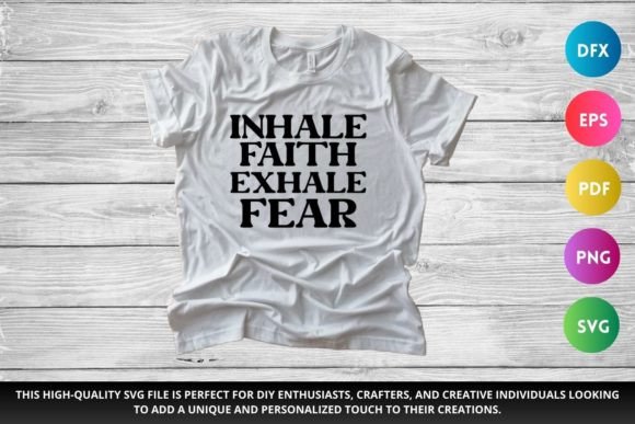 Inhale Faith Christian SVG for Crafts
