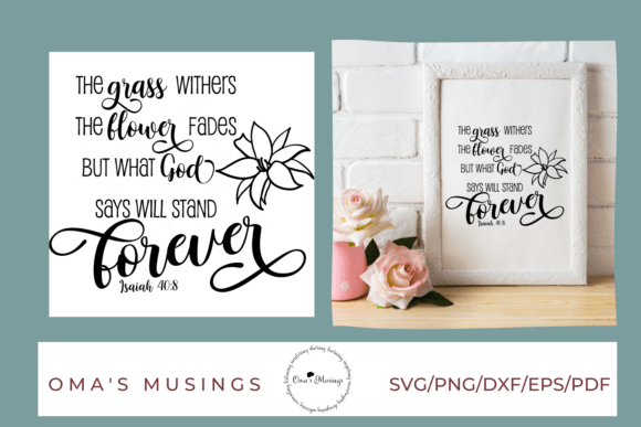 Isaiah Bible Verse - Christian SVG