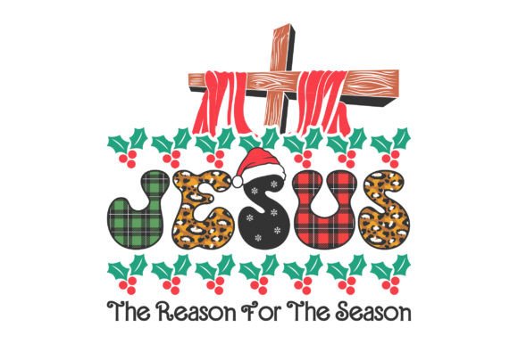 Jesus Cross Christmas SVG Sublimation for Crafts