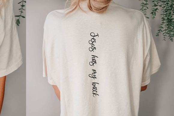 Jesus Has My Back SVG, Christian Crafts