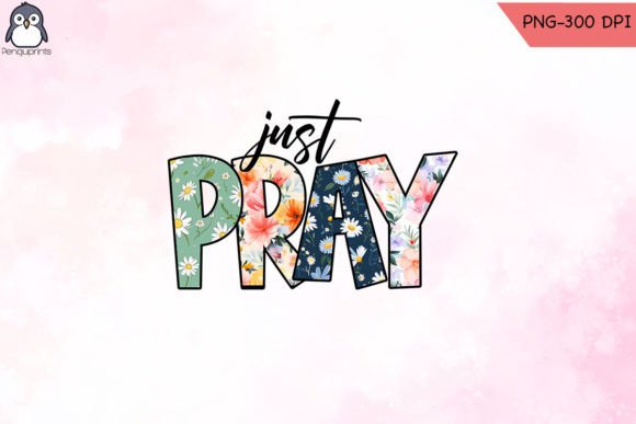 Just Pray Western Christian Sublimation Crafts