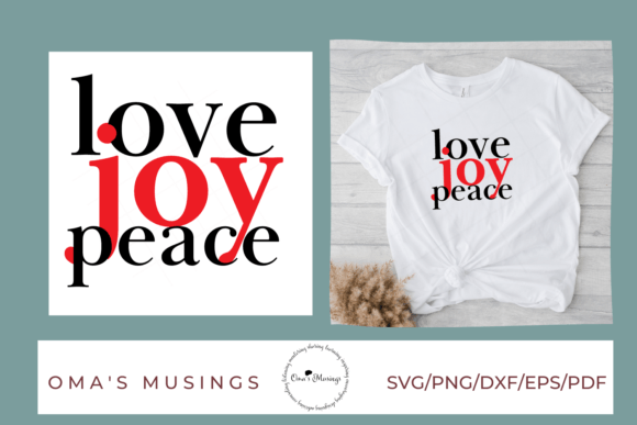 Love Joy Peace SVG - Christian SVG for Crafts