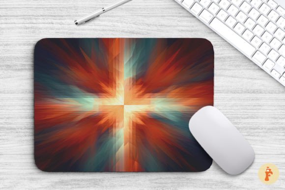 Mouse Pad Abstract Christian Cross Backgrounds