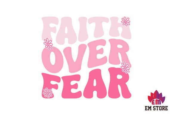 Retro Christian SVG Design, Faith over F